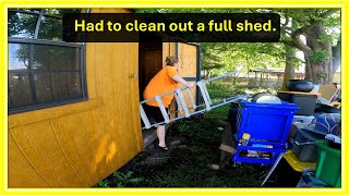 Shed Repo. Spend an hour taking all the stuff out.