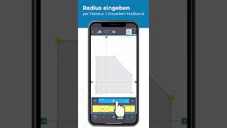 SOLAFLEX Aufmaß-App I Funktionen I Rundung und Fase hinzufügen