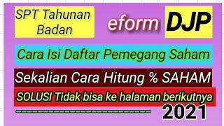 Cara Isi Daftar Pemegang Saham SPT Tahunan Perusahaan - Formulir 1771-V