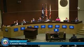 City Council Meeting, April 11, 2023