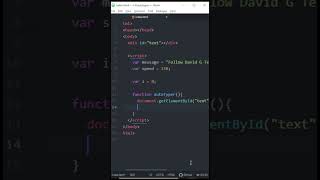 Auto Typing Text | HTML JavaScript