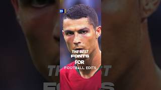 The best fonts for football edits#shorts #football