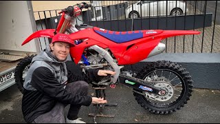 Motocross Vlog Pasta501 #88 / Honda CRF250R Fußrasten Tieferlegen für BIG Boys