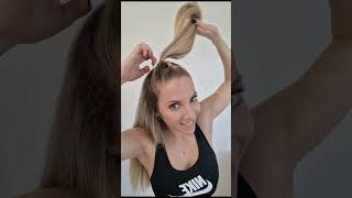 TESTE CETTE COIFFURE POUR TA PROCHAINE SEANCE DE SPORT🤸🏼💦 Astuce coifure simple et belle à faire !