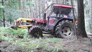 ZETOR - traktor im wald - ein  tag im Wald/logging tractor - day  in the woods