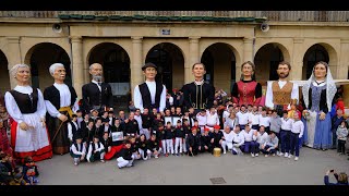 Gigantes de Buztintxuri y Asier Marco. Baile a 8. Tafalla (Navarra)