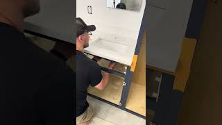 How to set a Vanity Sink! #diy #construction #homeimprovement