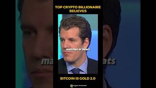 Crypto Billionaire Tyler Wnklevoss thinks Bitcoin beats gold's durability, fungibility.... #shorts