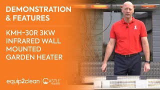 KMH-30R 3KW Infrared Wall Mounted Outdoor Garden Heater