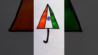 National flag drawing  #umbrella#drawing #shorys#easy#trending#yt