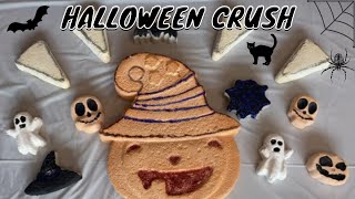 🎃HALLOWEEN Crush!!🎃Pumpkins, 👻Ghosts, 🦇Bats, 💀Skulls, 🕸️🕷Spider Webs & more! Breaking Gym Chalk ASMR