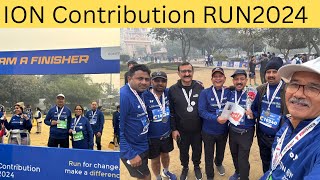 ION Contribution Run 2024|Marathon|Marathon पूरी होने के बाद मनाया जन्मदिन|नोएडा