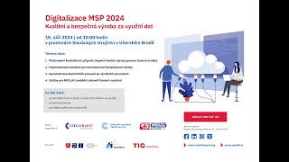 Digitalizace MSP 2024: Digitalizace podniků s OP TAK, API