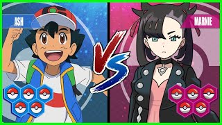 Pokemon Battle Pedia: Ash Vs Marnie