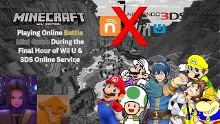 Minecraft Wii U Battle Mini Games (FINAL HOUR of Wii U & 3DS Online!!!)