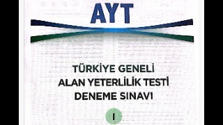 ZAFER YAYINLARI TÜRKİYE GENELİ AYT DENEME-1 COĞRAFYA ÇÖZÜMLERİ