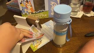 Bluey Decorate Your Own Water Bottle Unboxing