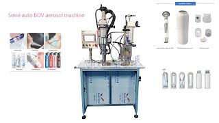 Semi automatic BOV aerosol filling machine for oilive oil