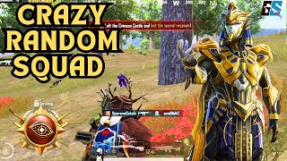 WOW CRAZY 🔥 FULL RUSH || WITH RANDOM SQUAD ||  PUBG MOBILE 😱