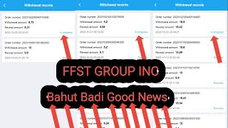 FFST GROUP INC New Update Bahut Badi Good News 31 October FFST Open Ho Rahi Hai 2023