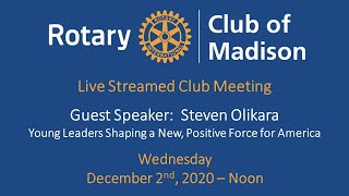 December 2nd - Guest Speaker: Steven Olikara