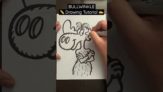 Everyone Can Draw! - BULLWINKLE ✍️ Drawing Tutorial 😀✏️ #bullwinkle #rockyandbullwinkle