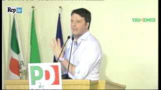 Renzi: ''Non lascio a nessuno il monopolio della parola sinistra''