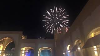 Fire work at alkout mall Kuwait