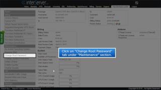 InterServer VPS Change Root Password
