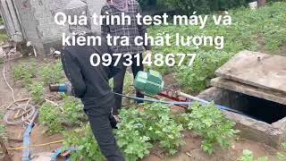 Máy hút bùn bioga.Test máy kiểm tra chất lượng . Máy hút nam định 0973148677