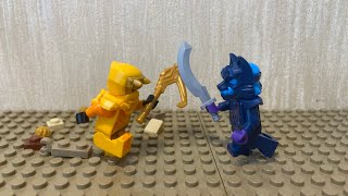 LEGO NINJAGO ARIN AND WOLF MASK WARRIOR BATTLE!