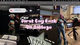 GRWM+ FIRST DAY BACK TO COLLEGE | Classes, Outfit, BasketBall Game, Being Productive+ More