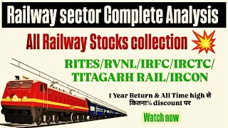 Railway stocks complete analysis॥💥 RITES॥ RVNL॥ IRFC॥ IRCTC॥ TITAGARG RAIL॥ IRCON 🤑💥 #stocksmarket