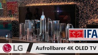 Aufrollbarer 4K OLED TV R9 von LG Electronics auf der IFA 2019