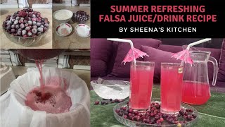 Summer Refreshing Falsa Juice/Drink Recipe By Sheena's Kitchen