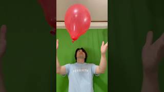 風船に触れない男【The man who can't touch balloons】#shorts