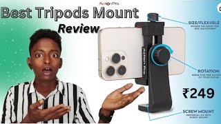 Best Tripods Mount for YouTube only Rs@259 | Mobile ke lye (Action Pro) - MADE IN INDIA