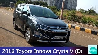 2016 Toyota Innova Crysta V Diesel Walkaround, Engine Sound and Motion | carnama