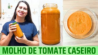 COMO FAZER MOLHO DE TOMATE CASEIRO E SAUDÁVEL | molho assado 100% natural | DAIANE SALUSTRIANO