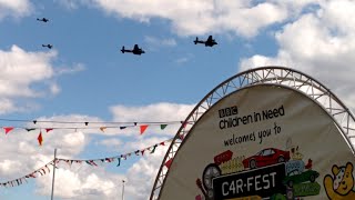 CarFest South 2014 airshow featuring Lancaster bombers