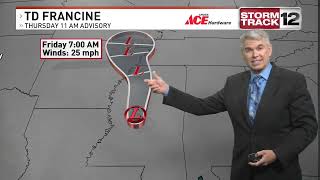 NC Meteorologist Les Still Is Tracking Clouds And Showers Through The Weekend