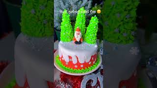 My Christmas cake #uklife #shortvideo #cakedecorating#chritmascake#cakelover#uk#sinhala#cakes#cake