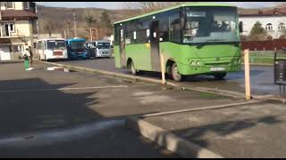 🚌"Зелёный богдан 201"| автобусная остановка в Горячем Ключе🚌