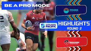 Moana Pasifika vs Crusaders I Super Rugby 2024 I Round 2 Highlights - Rugby Challenge 4