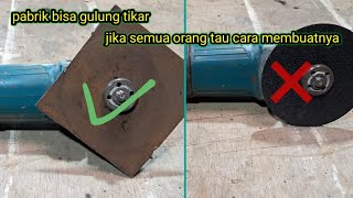 diy !! sebuah ide menakjubkan dari seoarang tukang las, membuat alat pemotong kayu dari plat besi