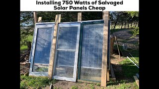 Yurt DIY Salvaged Solar Panel Installation To Prepare for Zombie Apocalypse