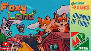 FOXY LAND, um jogo FOFO moderno de MEGA DRIVE!