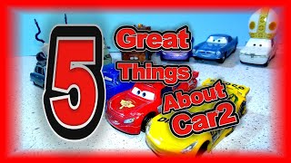 Pixar Cars2 , 5 Great Things about Pixar Cars 2 featuring Profezzor Z  Lightning McQueen WGP racers