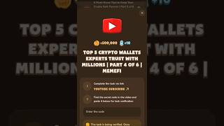 TOP 5 CRYPTO WALLETS EXPERTS TRUST WITH MILLIONS | PART 4 OF 6 | MEMEFI