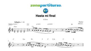 Partitura "Hasta mi final" Il Divo